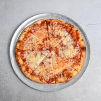 Cheese Pizza · Traditional Naples-style thin crust pizza with mozzarella.