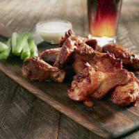 10 Piece Oven Roasted Wings · Crisp double-baked wings. Choose from hot, mild, BBQ, jerk, sweet Thai chili or naked. Serve...