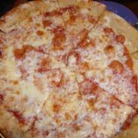 Cheese Pizza · Mellow red sauce and mozzarella on Mellow's crust, then basted with garlic butter and sprink...