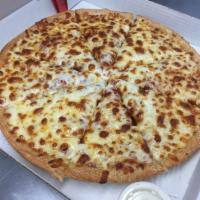 Cheese Lovers Pizza · Ricotta, Parmesan, feta, mozzarella and cheddar cheese.