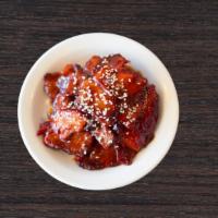 BBQ Pork · Sliced BBQ pork wok-seared with our house BBQ sauce, topped with sesame seeds8