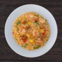 *NEW* Pineapple Fried Rice · Eggs, chopped green onions, bell peppers, and pineapple chunks cooked with Thai chili-based ...