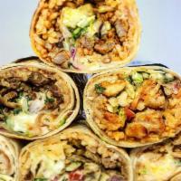 6 Burrito MEGA Box · Popular and delicious burritos with your choice of meats and veggies. Burritos contain Cabba...