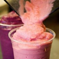 Very Berry Smoothie · Raspberry juice, banana, non-fat frozen yogurt and ice.