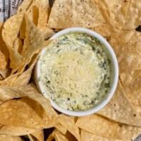 Spinach and Artichoke Dip · Served with choice of toasted or pita bread. 