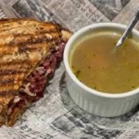 Half Panini and Soup · Panini of your choice and a cup of soup your choice. 