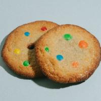 M+M’s Cookie · Freshly baked cookies + the most famous candy in the world.  ’Nuff said
