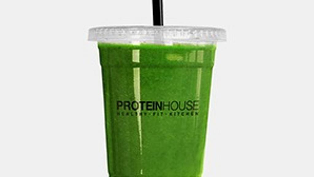 16 oz Green Monster · Blended spinach, honey dew, pineapple, lime, ginger, kale, cucumbers, coconut water.
