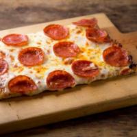 Pepperoni Pizza (large) · Homemade tomato sauce, fresh mozzarella and pepperoni.