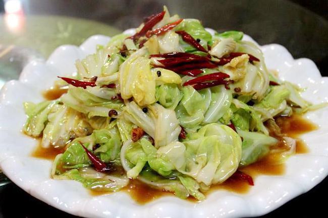 Quick Sauteed Chinese Cabbage 手撕包菜 · 