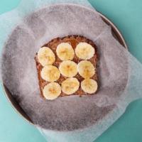 Almond Butter Toast - Single · sprouted bread, organic almond butter, banana, flax seeds,
honey