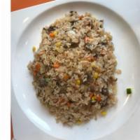 Beef Fried Rice · Fried rice with marinade beef (bulgogi).