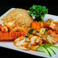 Lobster Tail · 2 full 6 oz. lobster tails, cooked hibachi style.
