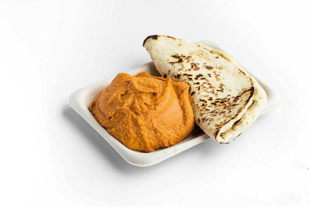 HUMMUS & PITA · Comes with toasted Pita bread on the side.
