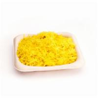 SAFFRON RICE · Basmati Rice prepared with Saffron.
