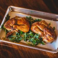 Whole Brasa Tray Meal · Whole chicken with choice of 2 large sides.