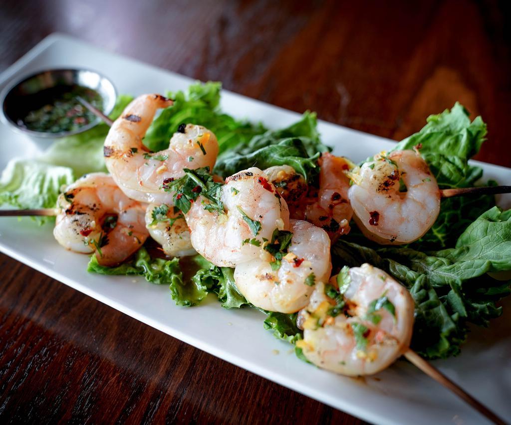 Grilled Shrimp with Orange Cilantro Dipping Sauce · Grilled shrimp served with a delicious dipping sauce made from orange marmalade, soy sauce, fresh lime juice and cilantro.