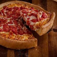 Cheese and Tomato Deep Dish Pizza · Just what it sounds like.