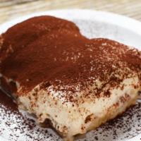 Tray of Tiramisu for 10 People · Please be aware that all catering orders require 24-hour advanced notice to prepare. 
