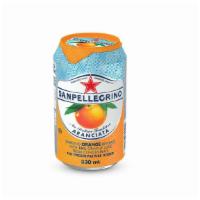 San Pellegrino Aranciata (Can) · Sparkling orange beverage made with san pellegrino water.