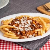 Chili Fries · French fries smothered in a rich and meaty chili. Add cheese for an additional charge.