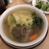 Caldo de Res Soup · Beef vegetable soup.
