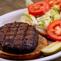 Hamburger · Fresh 8oz(16oz poboy) beef topped with lettuce, tomato and mayonnaise. Served on your choice...