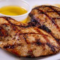 8 oz. Boneless Chicken Breast · (8 oz.) Served with your choice of side and a salad.
