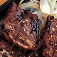 BBQ Beef Ribs · Asian-style marinated BBQ beef ribs.