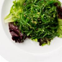Seaweed Salad · Marinated seaweed, sesame oil and sesame seeds. Vegetarian.