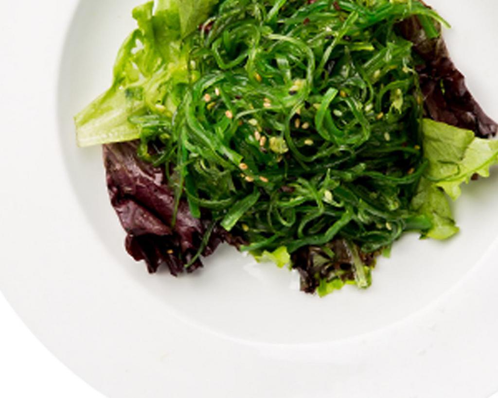 Seaweed Salad · Marinated seaweed, sesame oil and sesame seeds. Vegetarian.