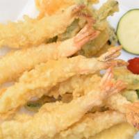 Shrimp and Vegetable Tempura · Lightly-fried shrimp and vegetables.