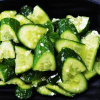 C5. Cucumber with Diced Garlic · Cucumber mixed with dressing. 