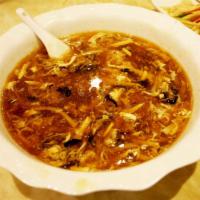 S1. Hot & Sour Soup · Soup that is both spicy and sour, typically flavored with hot pepper and vinegar.