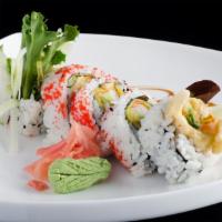 5 Piece Spider Roll · Imitation crab, tamago and avocado fried in a tempura batter.