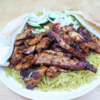 Chicken Shwarma Plate · Chicken shawarma 