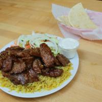 BBQ Gyro plate  · Broiled, roasted, or grilled.