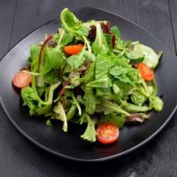House Salad · Baby arugula, kale and baby mix green with Japanese dressing. Vegetarian.
