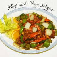 35. Beef with Green Pepper · 
