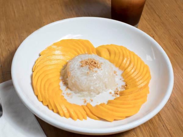 Sweet Coconut Sticky Rice and Mango · 
