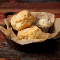 Buttermilk Biscuits (2pc) · Rich and fluffy on the inside and crispy on the outside.