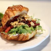 Goat Cheese Sandwich · Sun-dried tomatoes, walnuts and mixed greens.