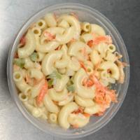 MACARONI SALAD  · FLAVORFUL COLD PASTA SALAD CONTAINS CARROTS, ONION & PEPPERS 