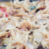 BACALAO  · BACALAO ALSO KNOWN AS COD FISH IS A TRADITIONAL DISH LIGHTLY SEASONED CONTAINS ONIONS & PEPP...