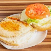 Grilled Chicken Sandwich · With lettuce, tomato and mayo.