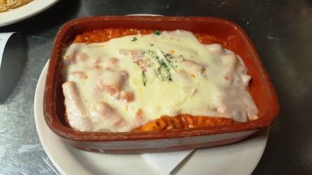 Baked Ziti · Rigatoni pasta with three cheeses - mozzarella, parmesan & ricotta, topped with our marinara sauce. Includes a small, fresh Garden Salad side, dressing, and garlic bread.