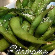 Edamame · Steamed Japanese soy beans with kosher salt. Gluten free and vegan.
