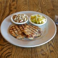 Ranch-Style Pork Chops · 2 juicy bone-in pork chops marinated overnight for premium flavor and charbroiled to perfect...