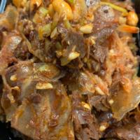 A1. Sliced Beef, Omasum and Tendon · Spicy.