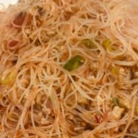 A47. Sichuan Style Rice Noodle with Minced Pork · Spicy.